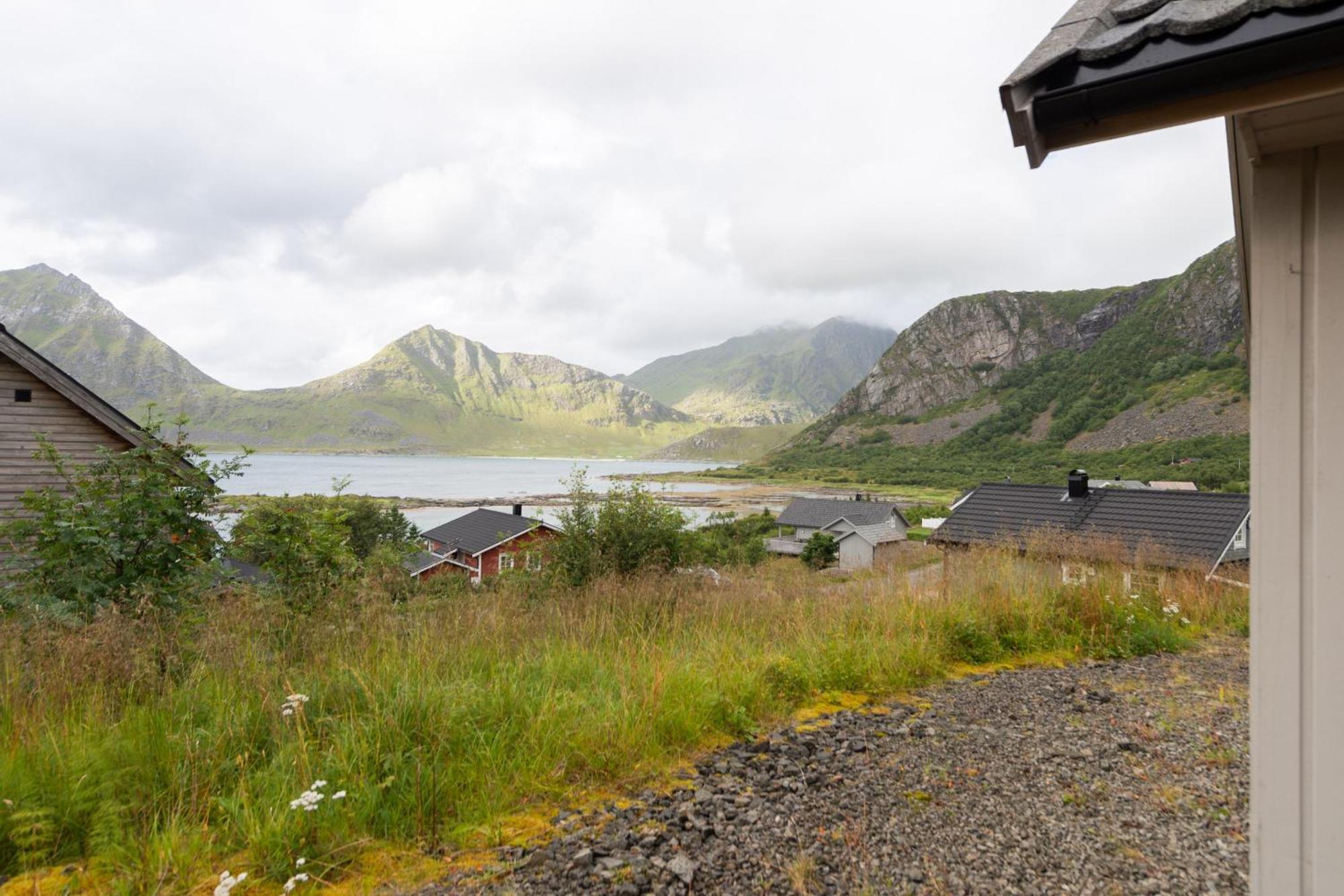 Haukland Beach Panorama Offersoya Buitenkant foto